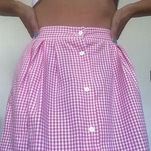 Vintage gingham skirt